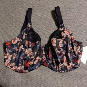 ELOMI Morgan Midnight Garden Full Cup Banded Bra.